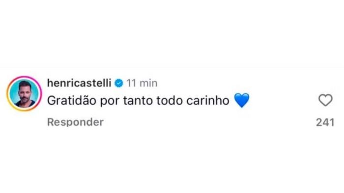 Henri Castelli se pronuncia após deixar o BBB 26