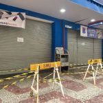 Marquise de loja de departamentos é interditada no Calçadão em Juiz de Fora