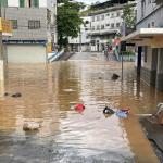 Tragédia na Zona da Mata: Chuva volta a atingir Matias Barbosa e nível do Rio Paraibuna sobe