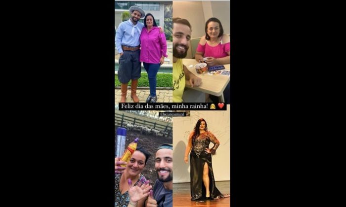 Matteus do BB 24 homenageia mãe Matteus do BB 24 homenageia mãe