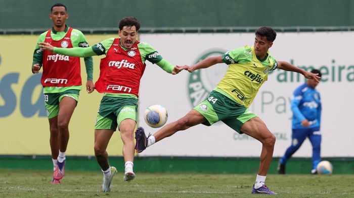 Maurício em treino do Palmeiras nesta quarta (12) Maurício em treino do Palmeiras nesta quarta (12)