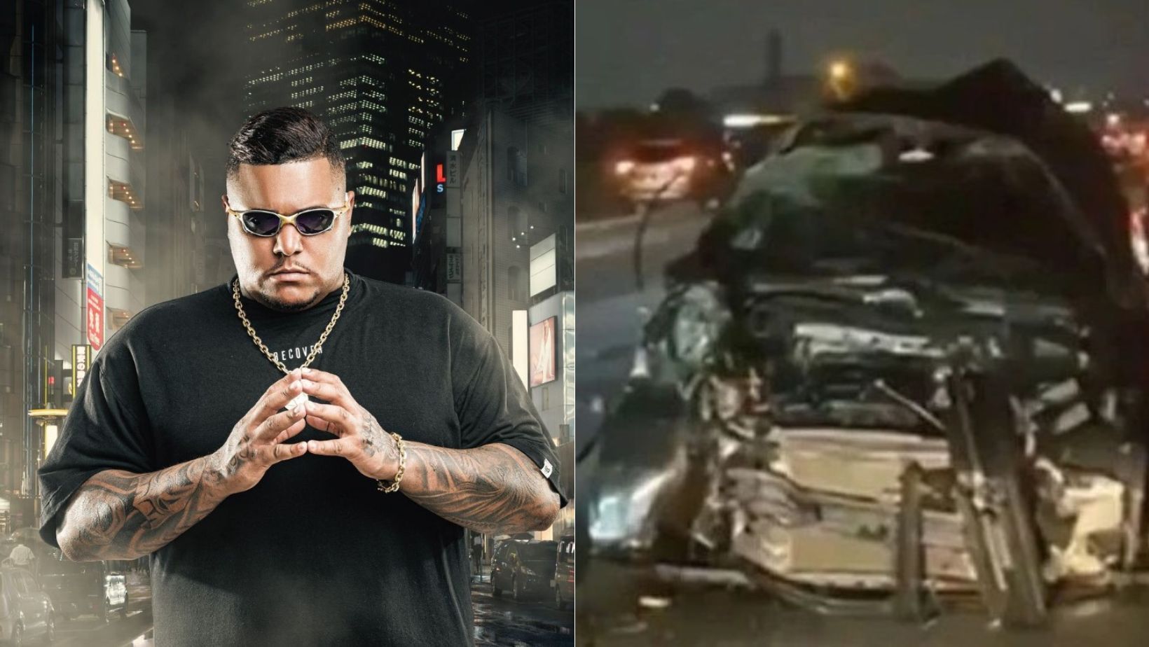 MC Robertinho bate carro, 'voa' pelo teto e morre na rodovia Ayrton Senna, em SP