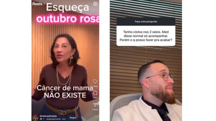 Médicos são investigados por dizerem que 'câncer de mama não existe'.