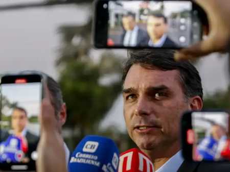 Senador Flávio Bolsonaro (PL-RJ), filho do ex-presidente Jair Bolsonaro (PL)