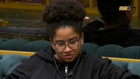 Milena após eliminação de Breno