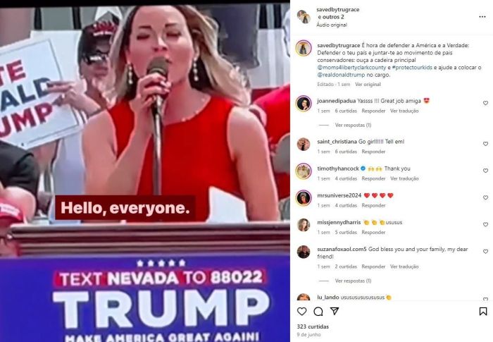 Foi assim no último dia 9, quando Cristiane Mersch subiu ao púlpito montado em Las Vegas, onde mora, e discursou para centenas de pessoas.