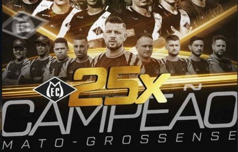 Arte de campeão mato-grossense de 2026 do Mixto