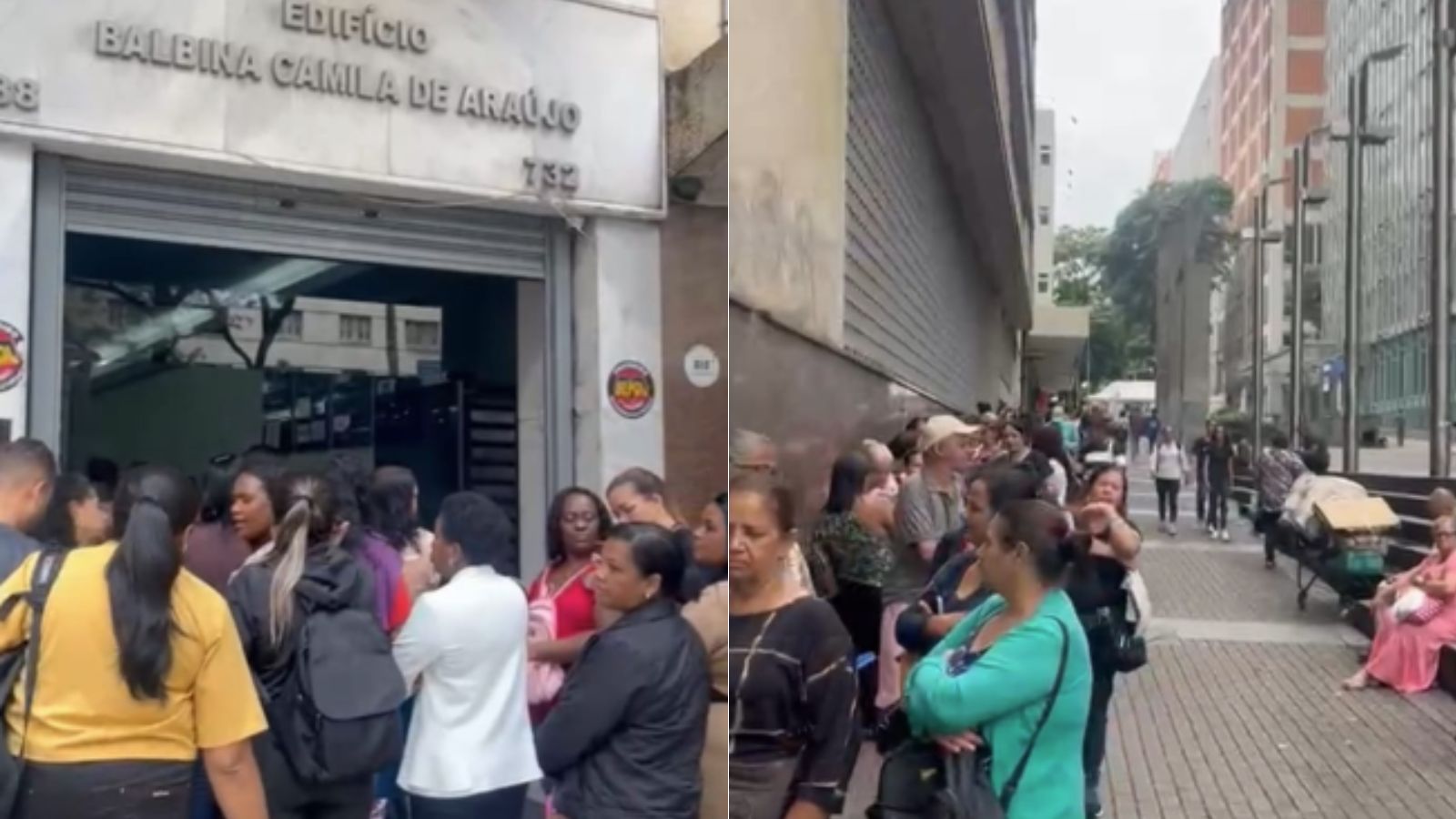 Cantineiras enfrentam fila quilométrica em BH e denunciam confusão após troca de empresa