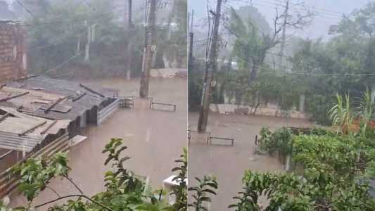 Tempestade tomou casa no bairro Horto, na Regional Leste de BH