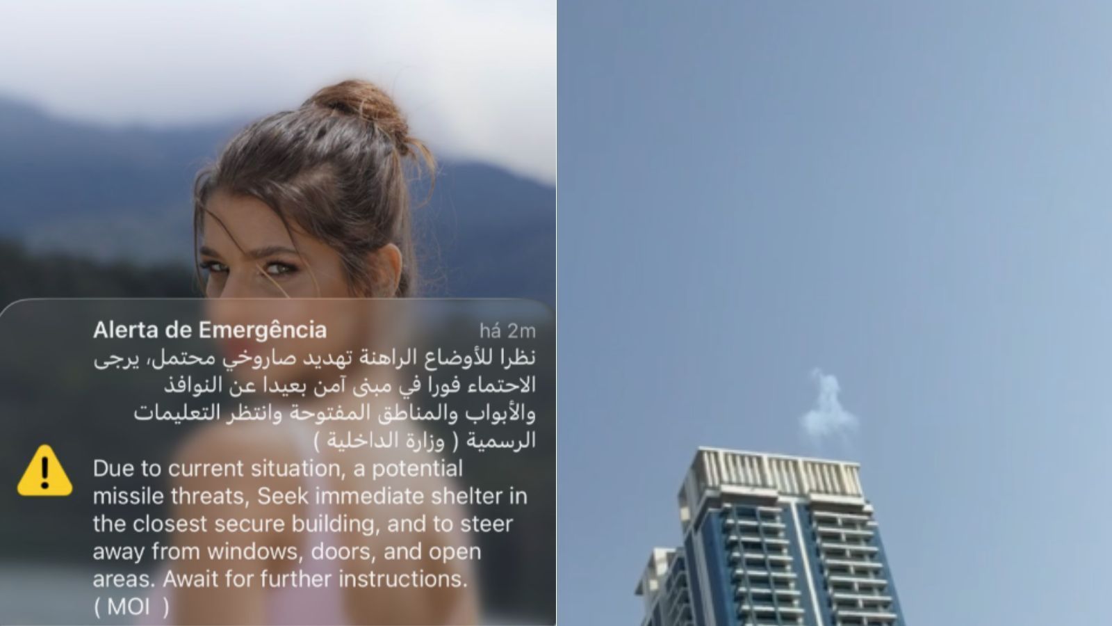 Mineira relata rotina em Dubai após ataques do Irã: 'Normalidade claramente superficial'