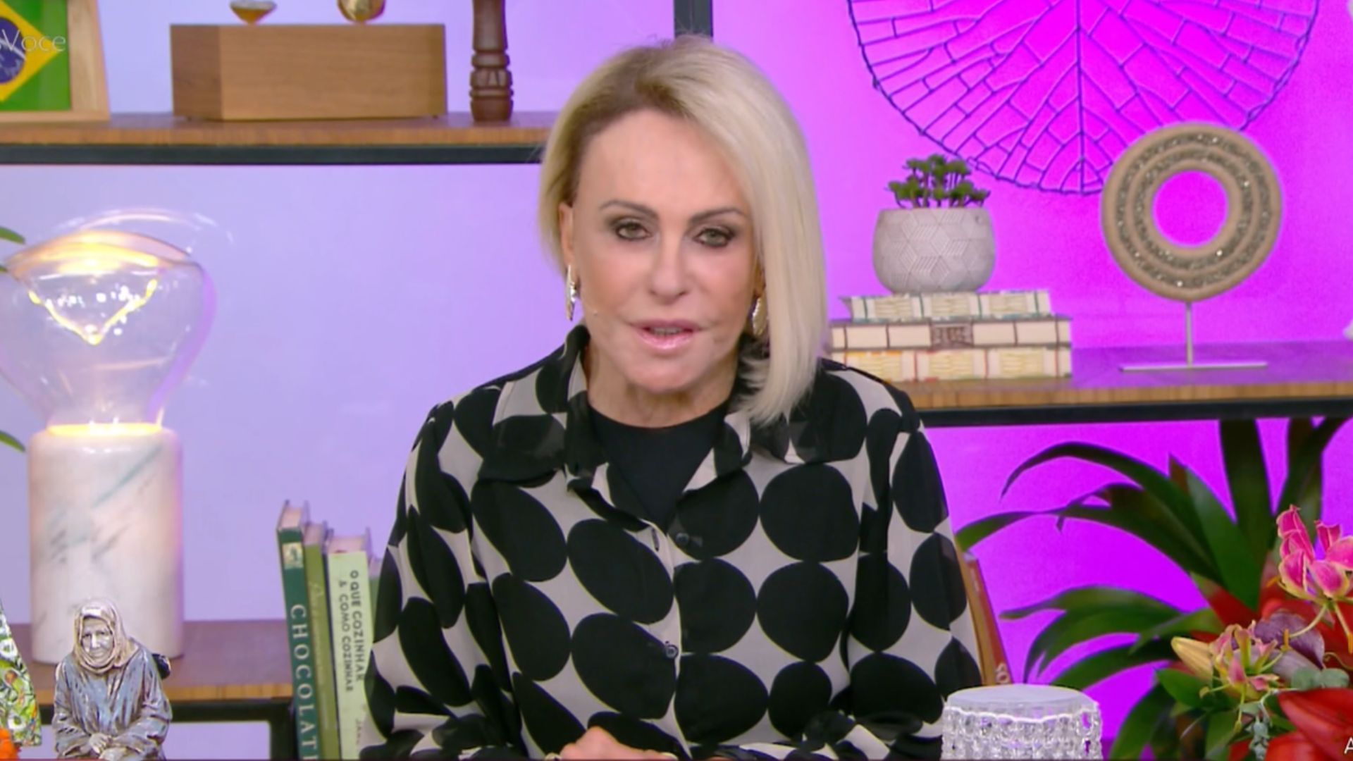 Ana Maria Braga manda recado ao vivo para Preta Gil após diagnóstico