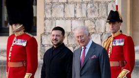 Volodymyr Zelensky e Rei Charles III