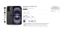 Anúncio iPhone 16 na Amazon