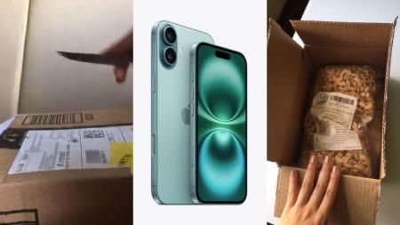 Jovem recebeu pacote de castanhas após comprar iPhone 16