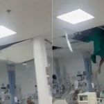 Paciente em surto cai do teto ao tentar fugir pelas tubulações de hospital no RJ; veja vídeo