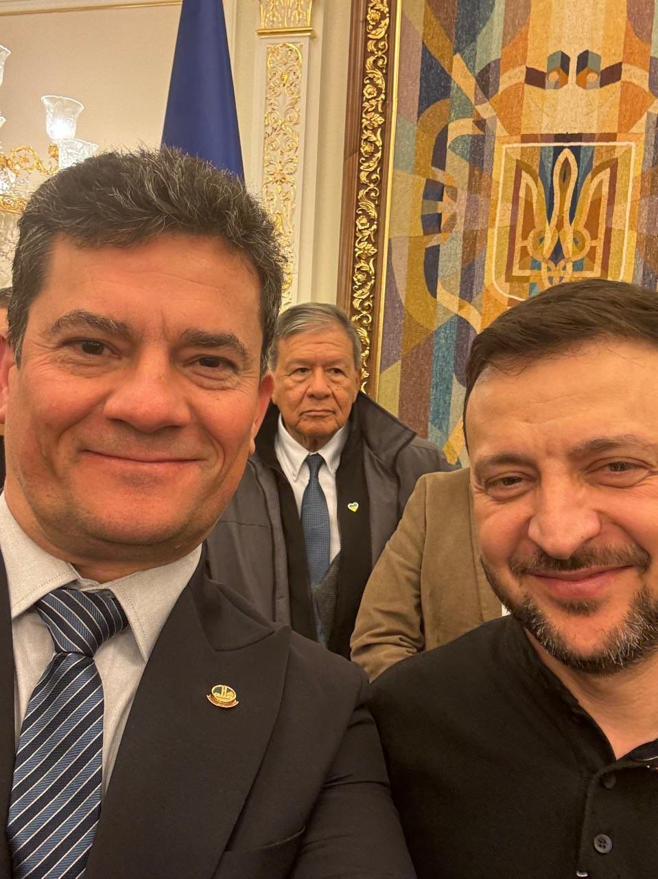 'A posição de Lula não nos representa', diz Moro em encontro com Zelensky