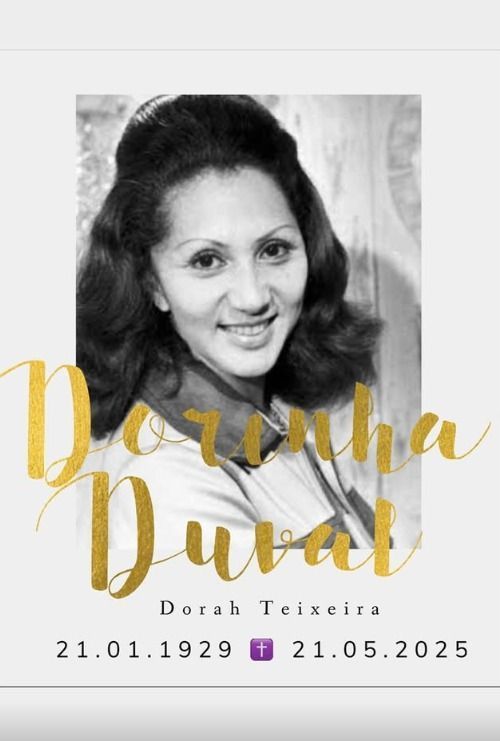 Dorinha Duval morreu aos 96 anos.