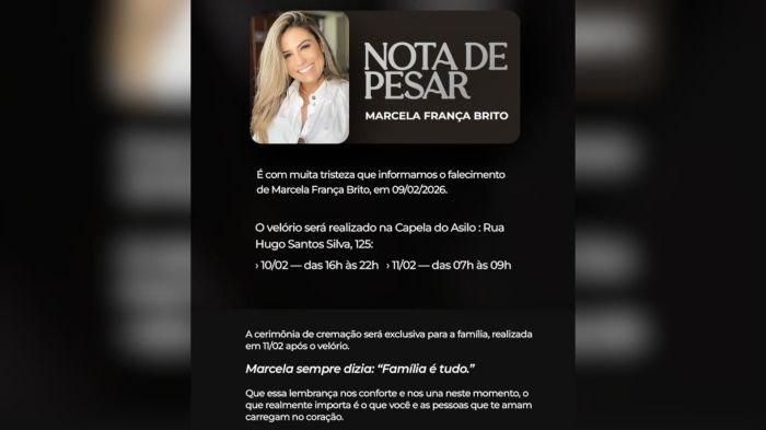 Marcela se recuperava de um câncer de colo de útero, diagnosticado quando ela tinha 39 anos