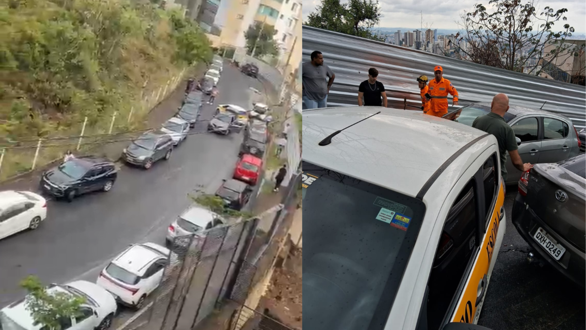 Rua vira 'sabão' com vazamento de óleo em fábrica de pão de queijo no Buritis, em BH