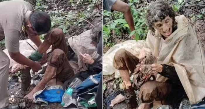 Mulher é deixada 'para morrer' acorrentada a árvore em floresta na Índia. Mulher é deixada 'para morrer' acorrentada a árvore em floresta na Índia.