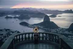Fotos da taça do Super Mundial no Cristo Redentor