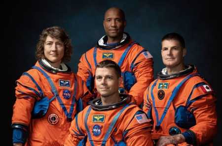 Equipe de astronautas da missão Artemis II da Nasa • Nasa/ Reprodução