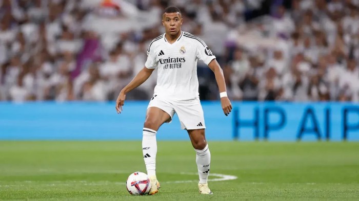 Kyllian Mbappé em ação pelo Real Madrid