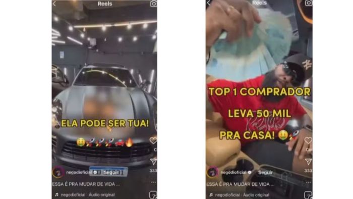 Nego Di vendia produtos nas redes sociais, mas não entregava para os clientes.