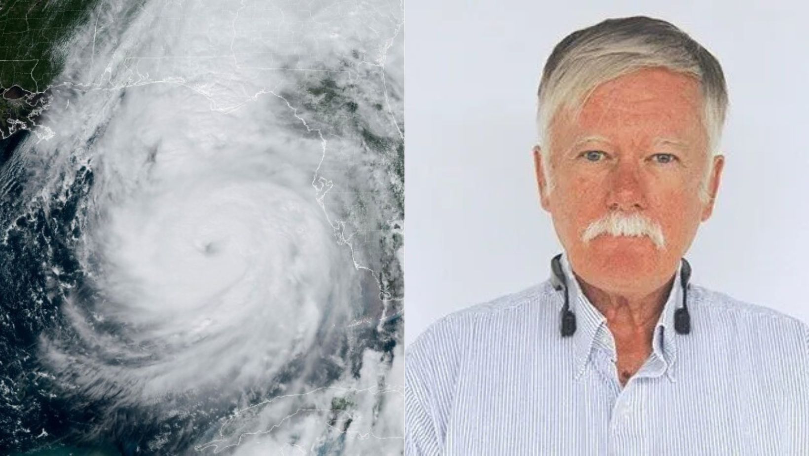 Meteorologista 'caçador de furacões' tem cinzas jogadas no olho da furacão Milton