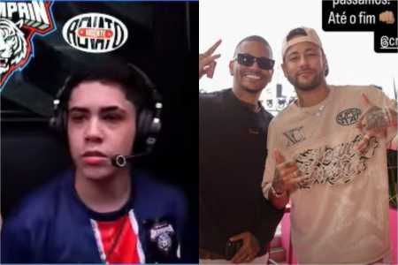 Luiz Camargo e Cris Guedes e Neymar