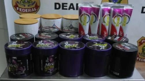 PF apreende cocaína escondida em embalagens de creme dental e potes de cerâmica no aeroporto de Guarulhos