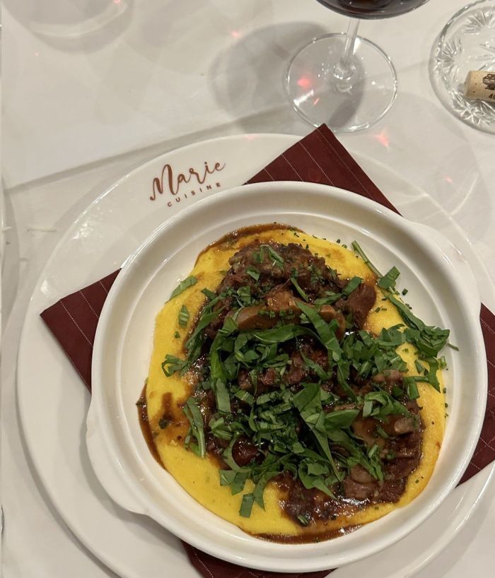 Rabada com polenta