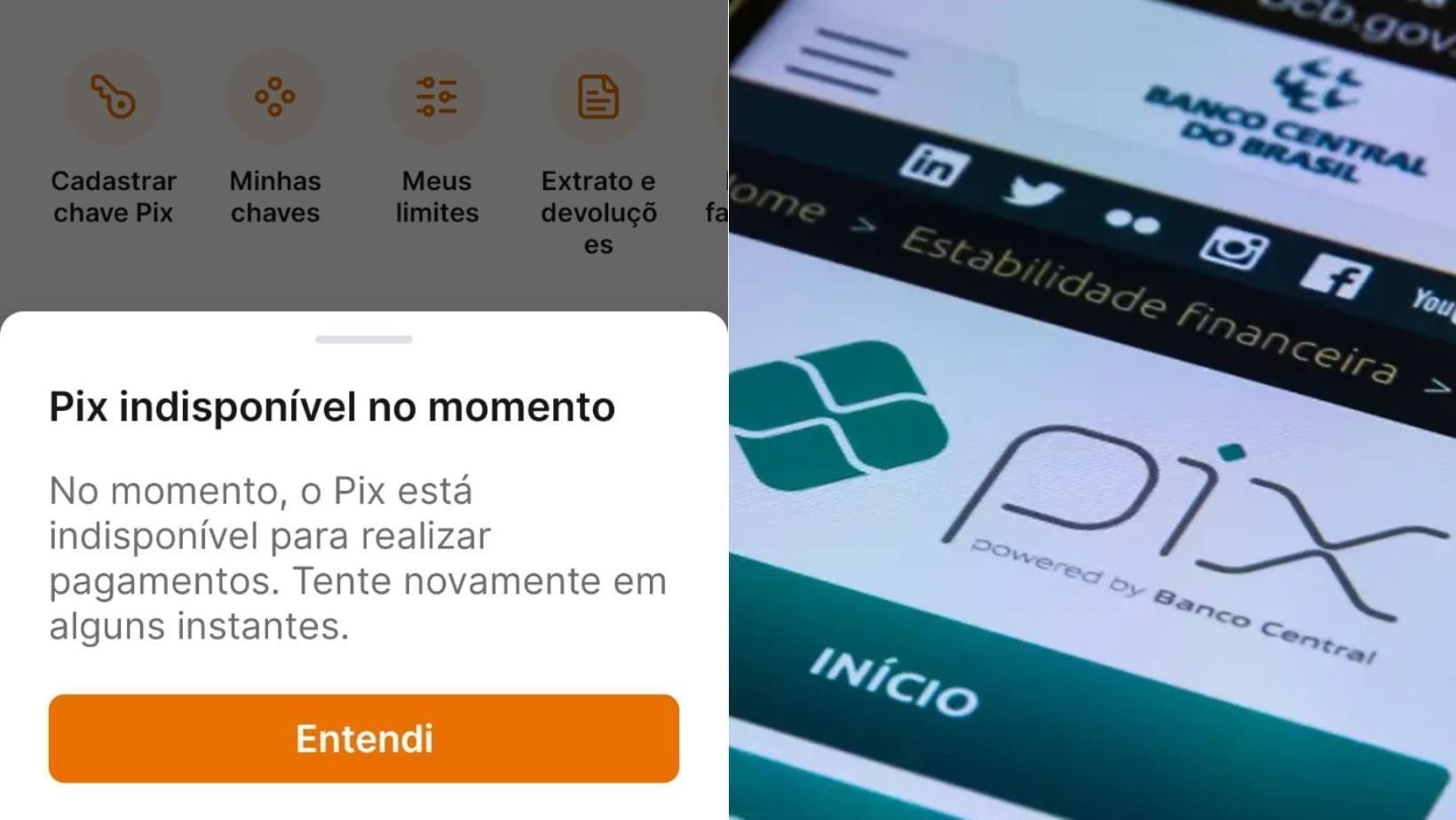 PIX está fora do ar? Usuários relatam problema em transação nesta segunda