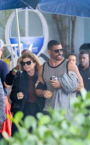 Odete Roitman e Cauã Reymond gravam novas cenas de Vale Tudo