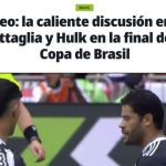 'Treta' entre Hulk e Battaglia, do Atlético, ganha destaque na imprensa internacional