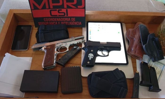 Armas e materiais apreendidos durante Operação Remição Espanhola