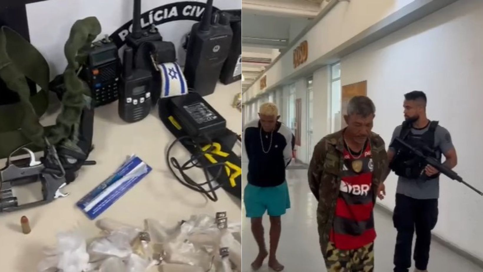 Homens são presos tentando escapar de operação da PC na Avenida Brasil, no RJ