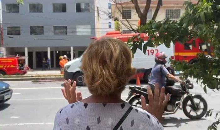 Homem se recusa a descer de árvore na av. do Contorno, em BH 