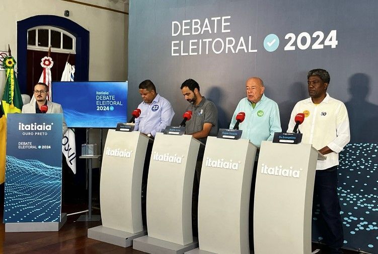 Debate em Ouro Preto tem troca de acusações entre candidatos e discussões sobre saúde e saneamento