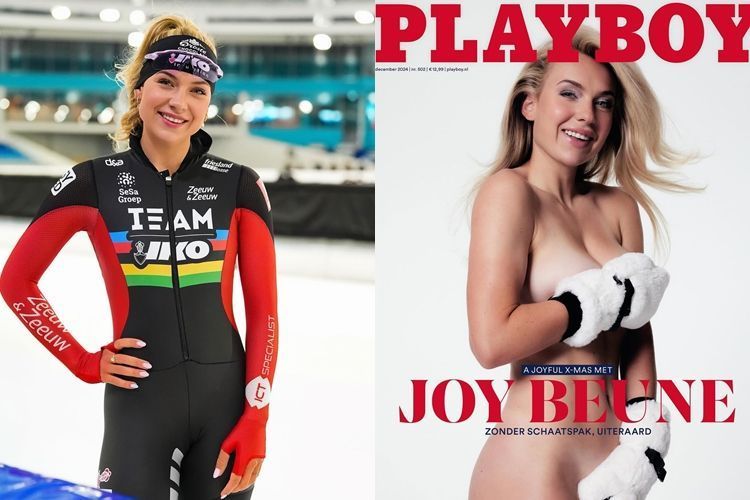 Edição da Playboy com patinadora Joy Beune se torna a mais vendida da Holanda