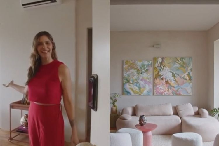 Fernanda Lima mostra apartamento onde mora com Rodrigo Hilbert em São Paulo