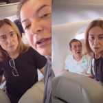 David Brazil encontra Zeca Pagodinho em avião e 'briga' para sentar na janela