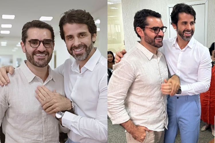 Com presença de famosos, jornalista Marcelo Cosme se casa com cardiologista no RJ