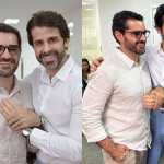 Com presença de famosos, jornalista Marcelo Cosme se casa com cardiologista no RJ