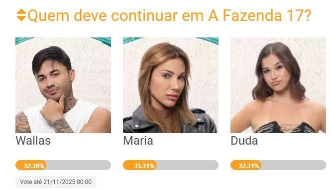 Wallas, Maria e Duda disputam a nona Roça da temporada 