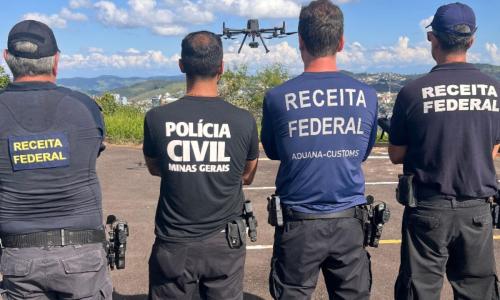 Polícia Civil (PCMG) e Receita Federal apoiaram mapeamento aéreo de Juiz de Fora Foto PCMG Divulgação