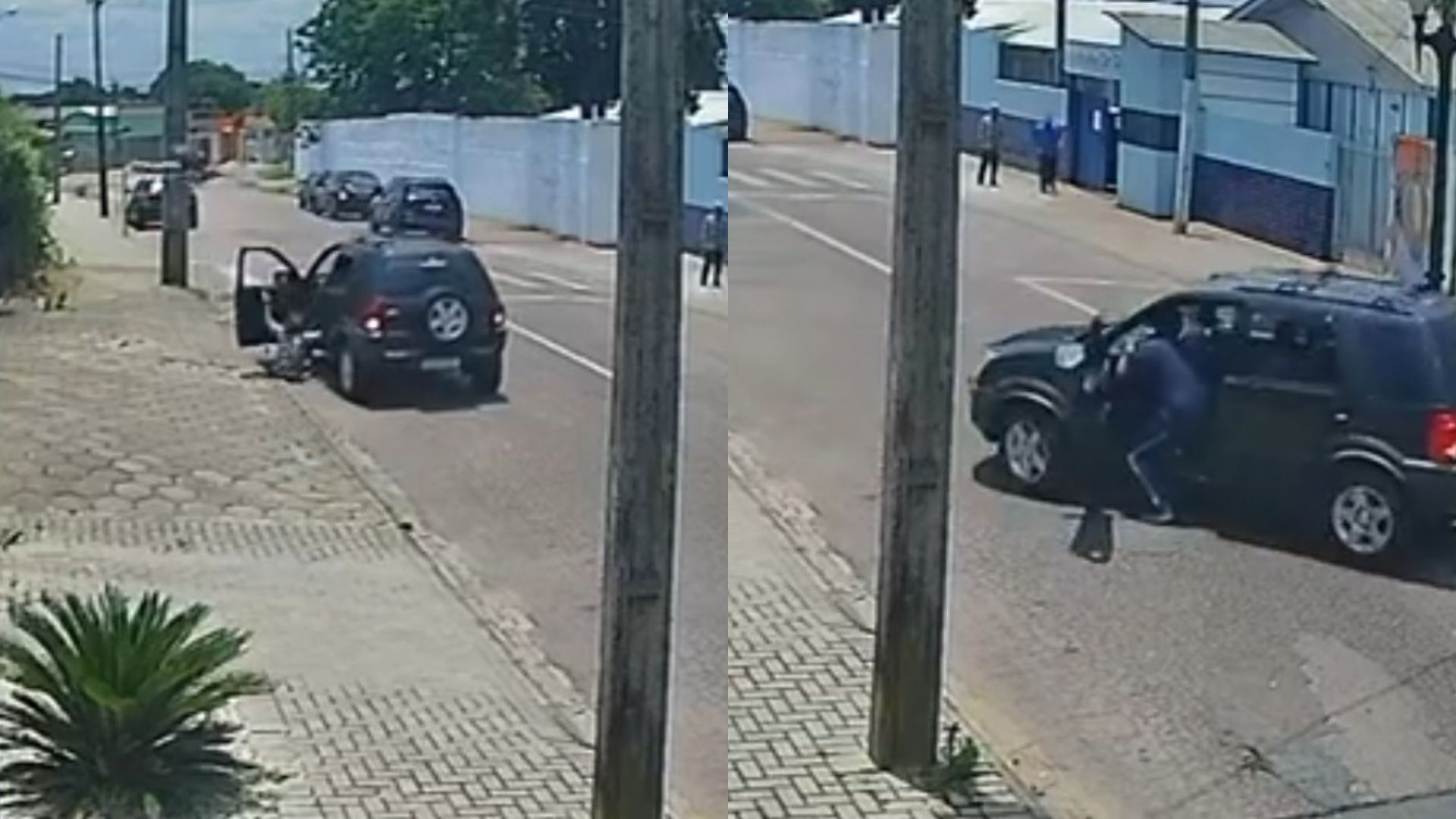 Pedagoga e aluno são atropelados por carro desgovernado em frente a escola no Paraná