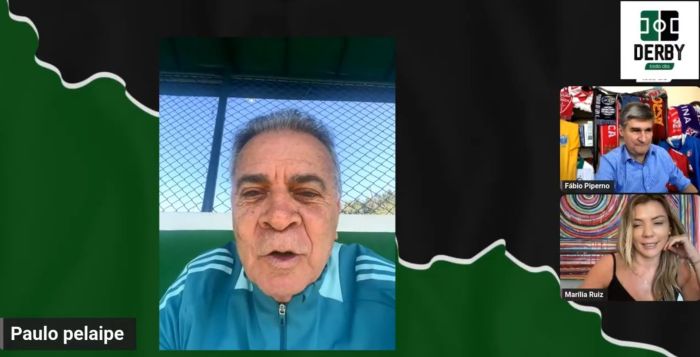 Paulo Pelapie em participação no Derby Todo Dia, em 23 de julho de 2025