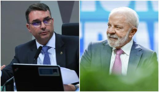 Lula e FLávio Bolsonaro aparecem na frente, mas com vantagem para o petista, que disputará a reeleição