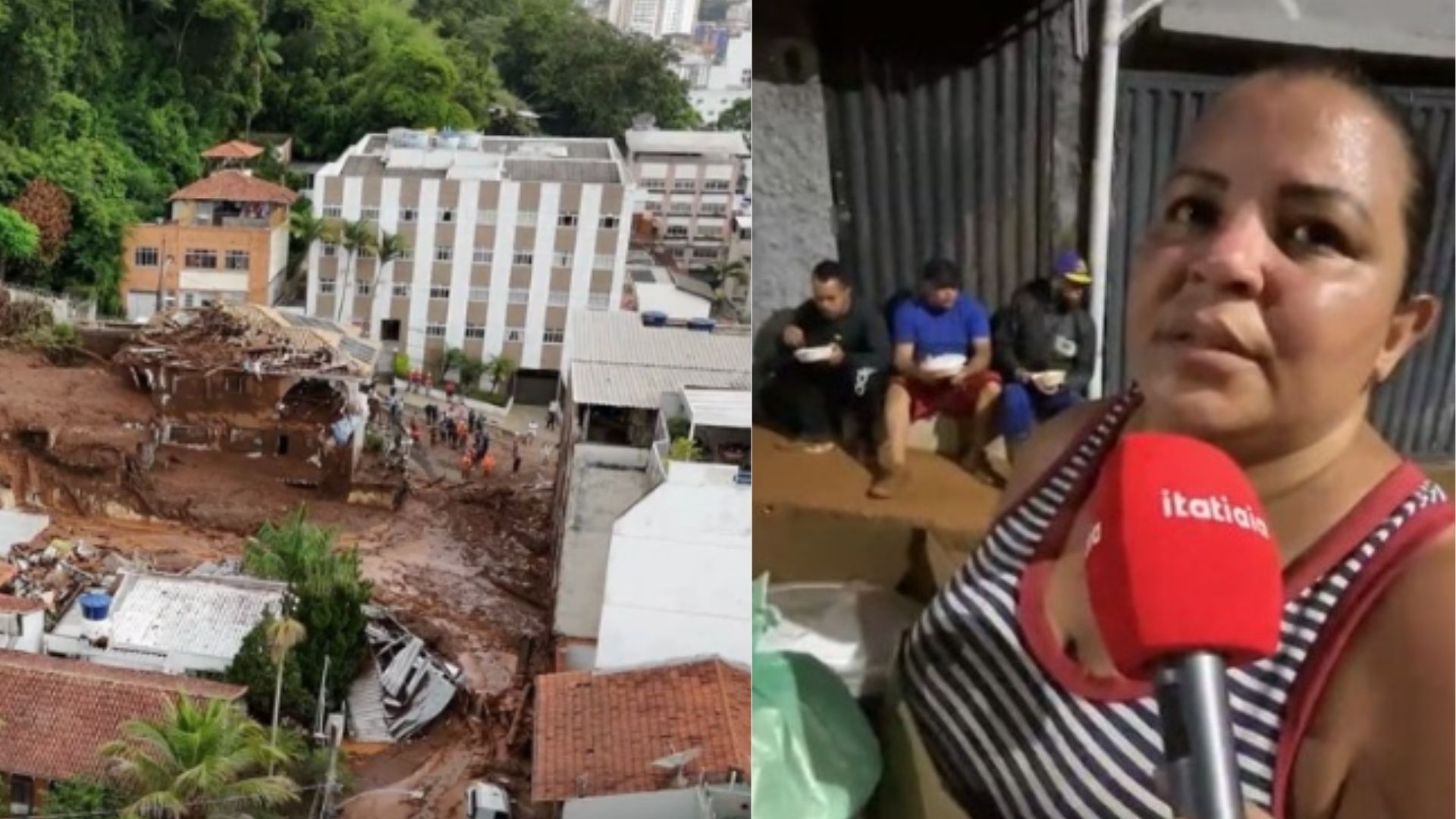 Voluntária percorre ruas de Juiz de Fora para ajudar famílias atingidas pela chuva; veja vídeo